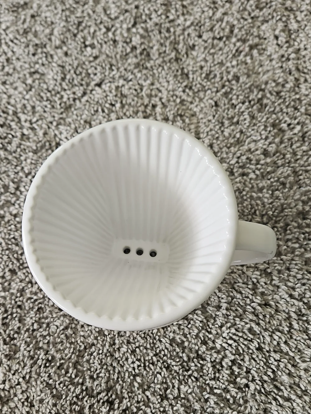 Le Creuset White Ceramic Pour Over Coffee Maker